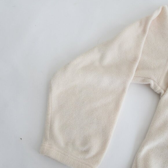 Vintage Fila Cream Embroidered Logo Crew Neck Fleece Sweater Medium - Picture 7 of 10